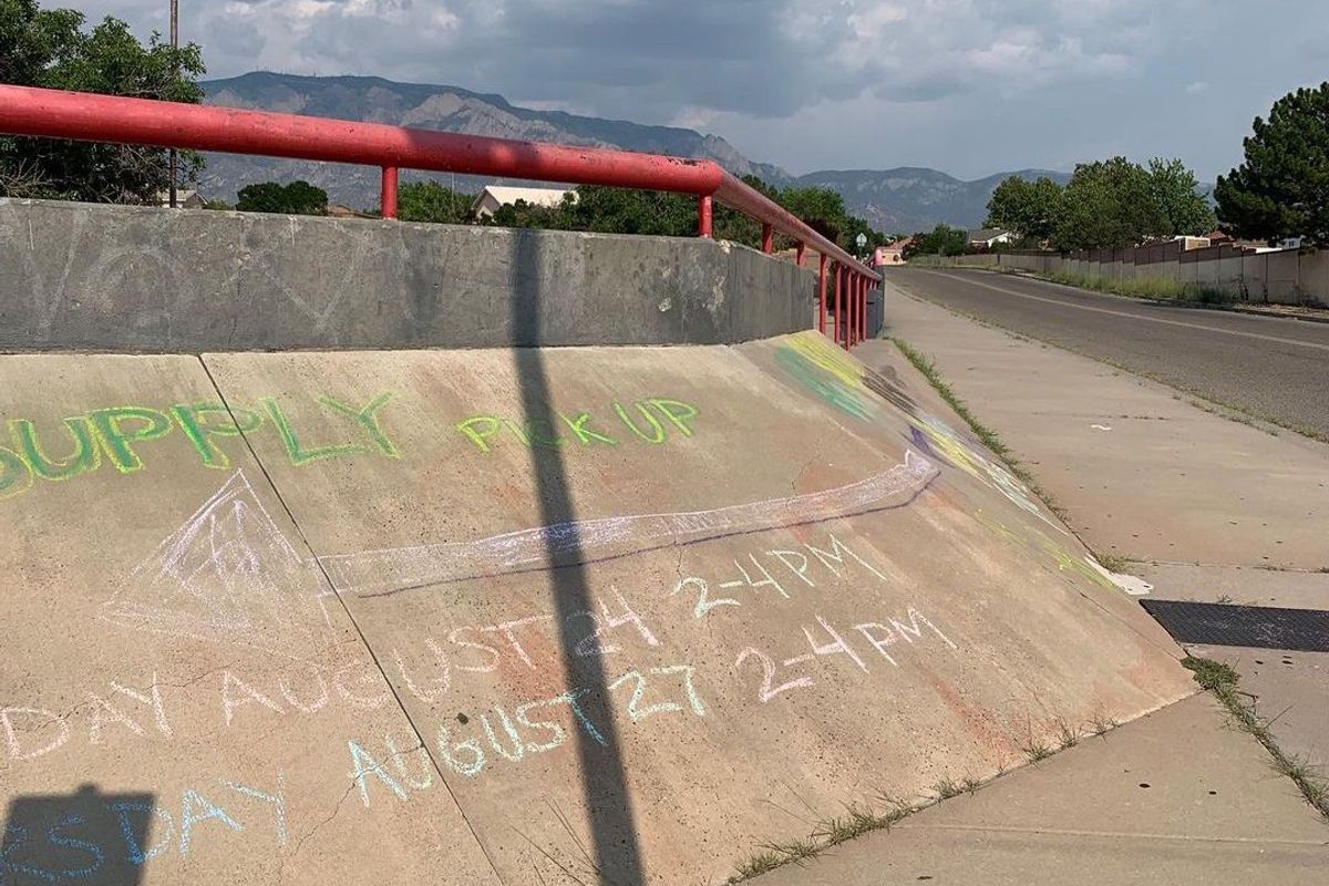 Image for skate spot La Cueva High School Bank To Rail