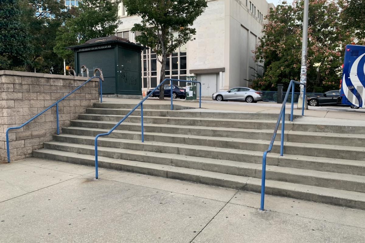 Image for skate spot GSU 8 Stair Gap Over Rail