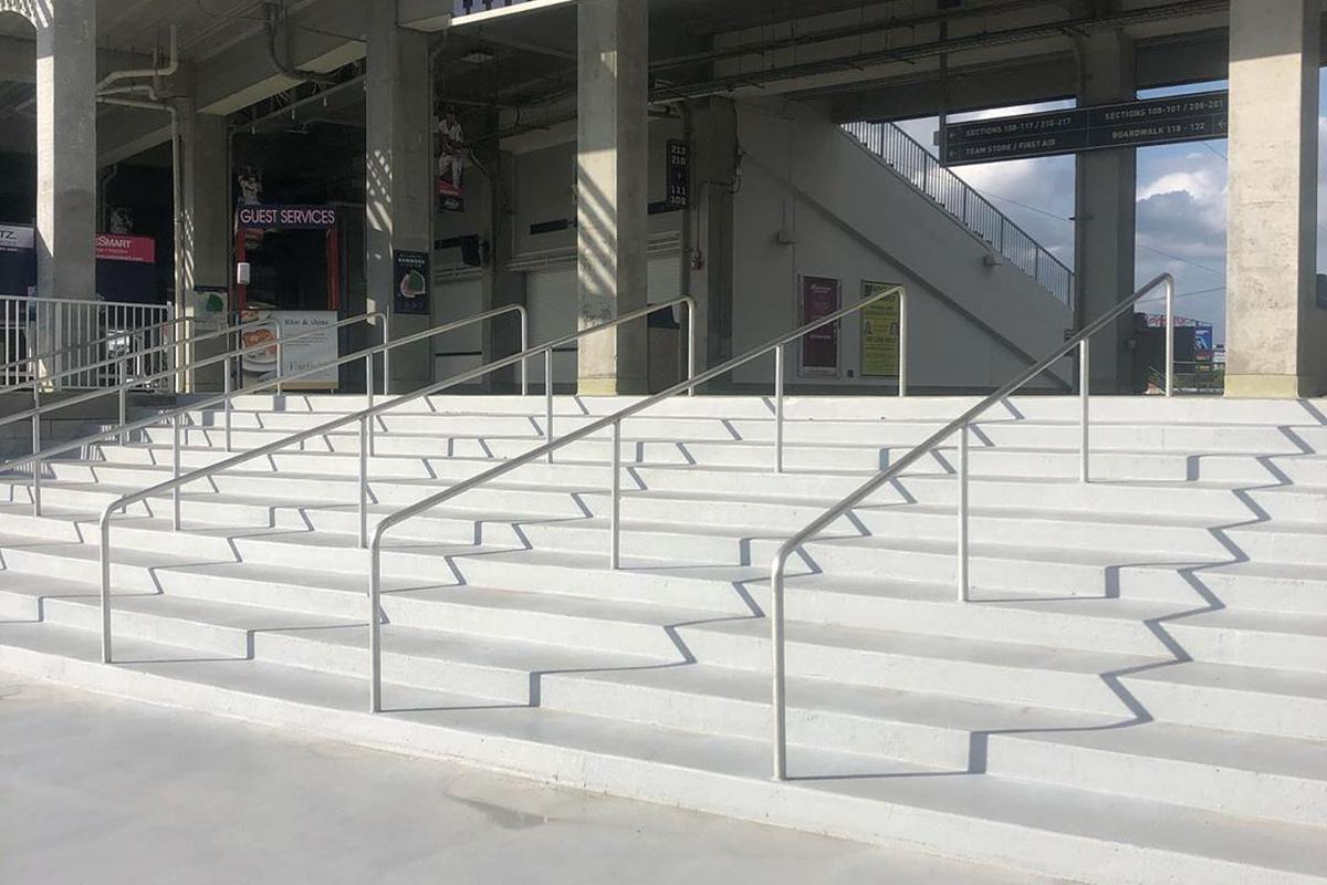 Image for skate spot Hammond Stadium 10 Stair Rails