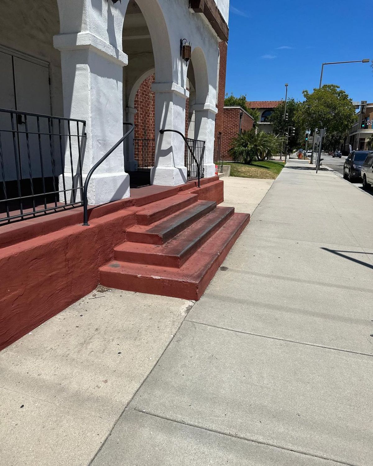 Image for skate spot E California Ave - Red Stair Ledge