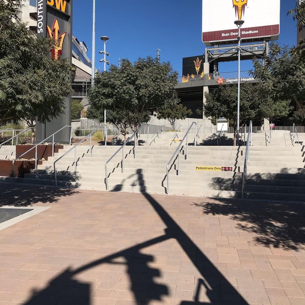 Image for skate spot ASU Stadium Rails