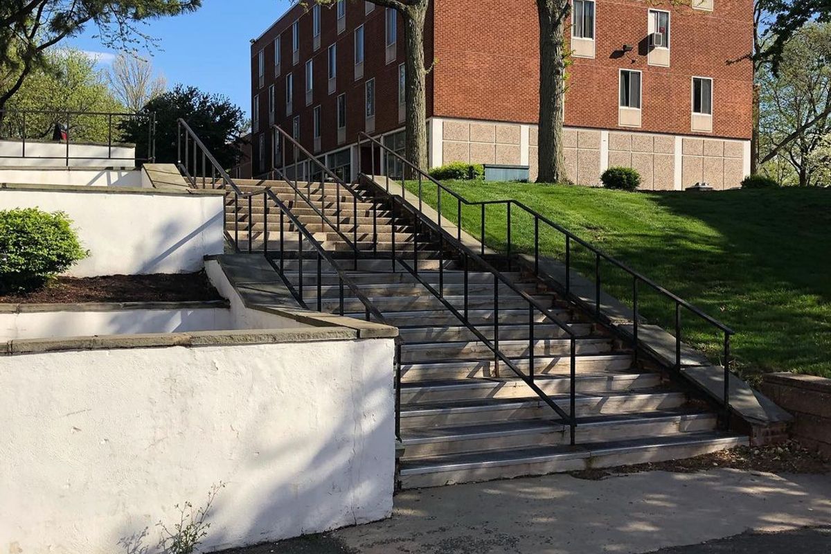 Image for skate spot Rutgers University 11 Flat 11 Double Set Rail