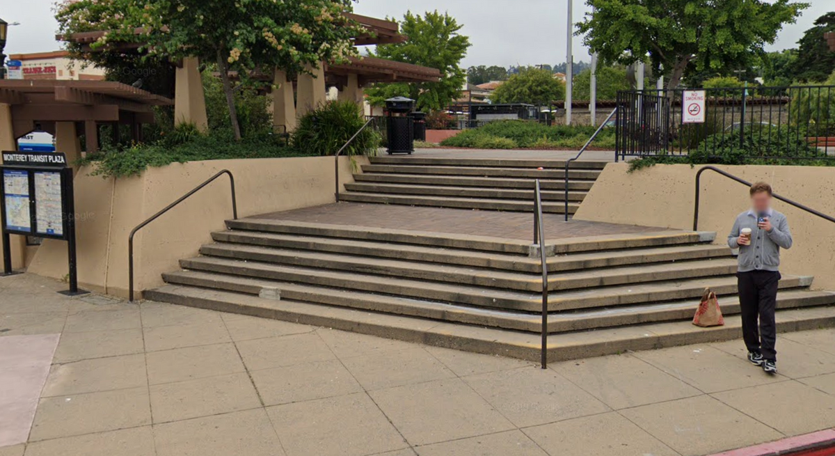 Image for skate spot Monterey Transit Plaza - 5 Then 6 / Wallrides