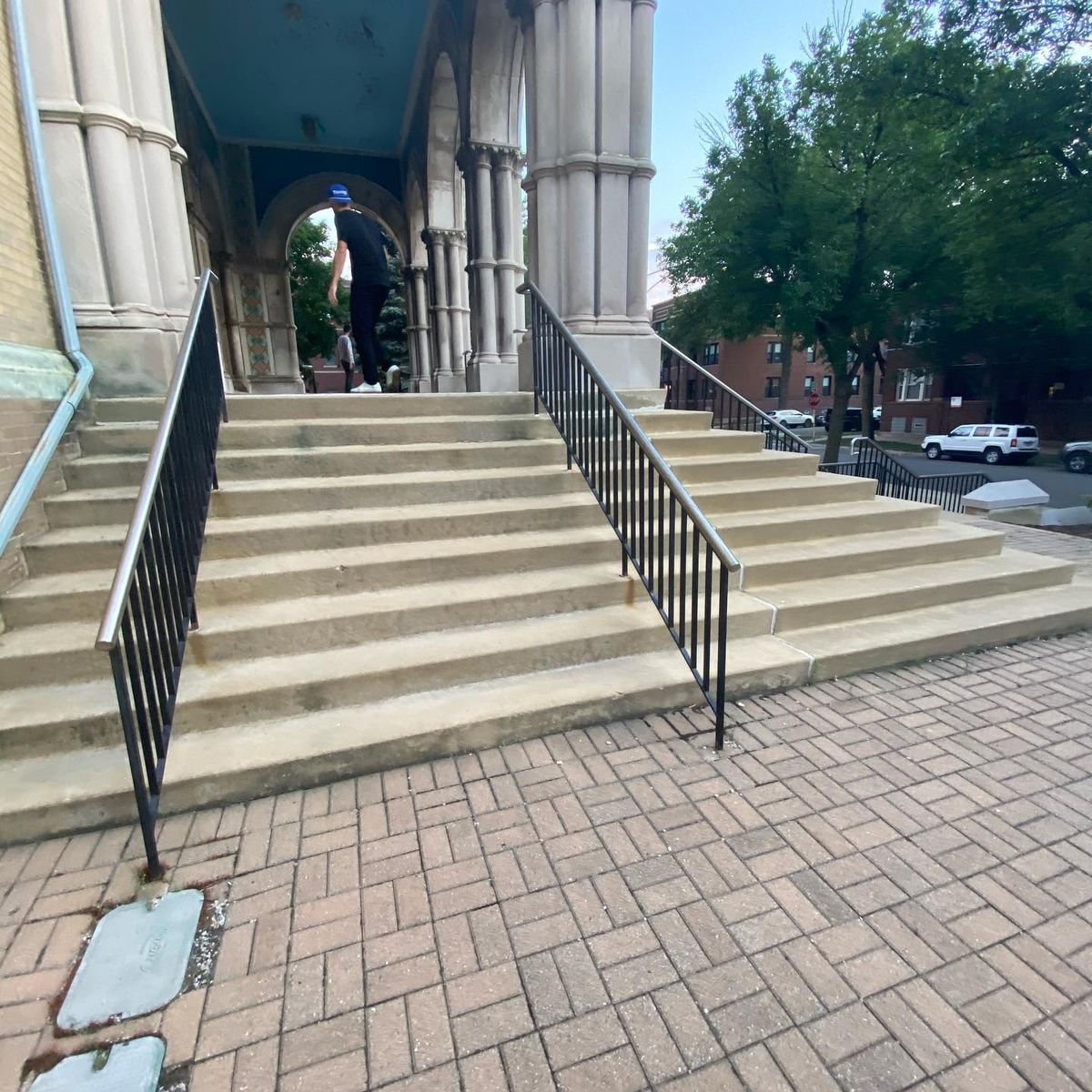 Image for skate spot Ukrainian Catholic Church - 9 Stair Rails