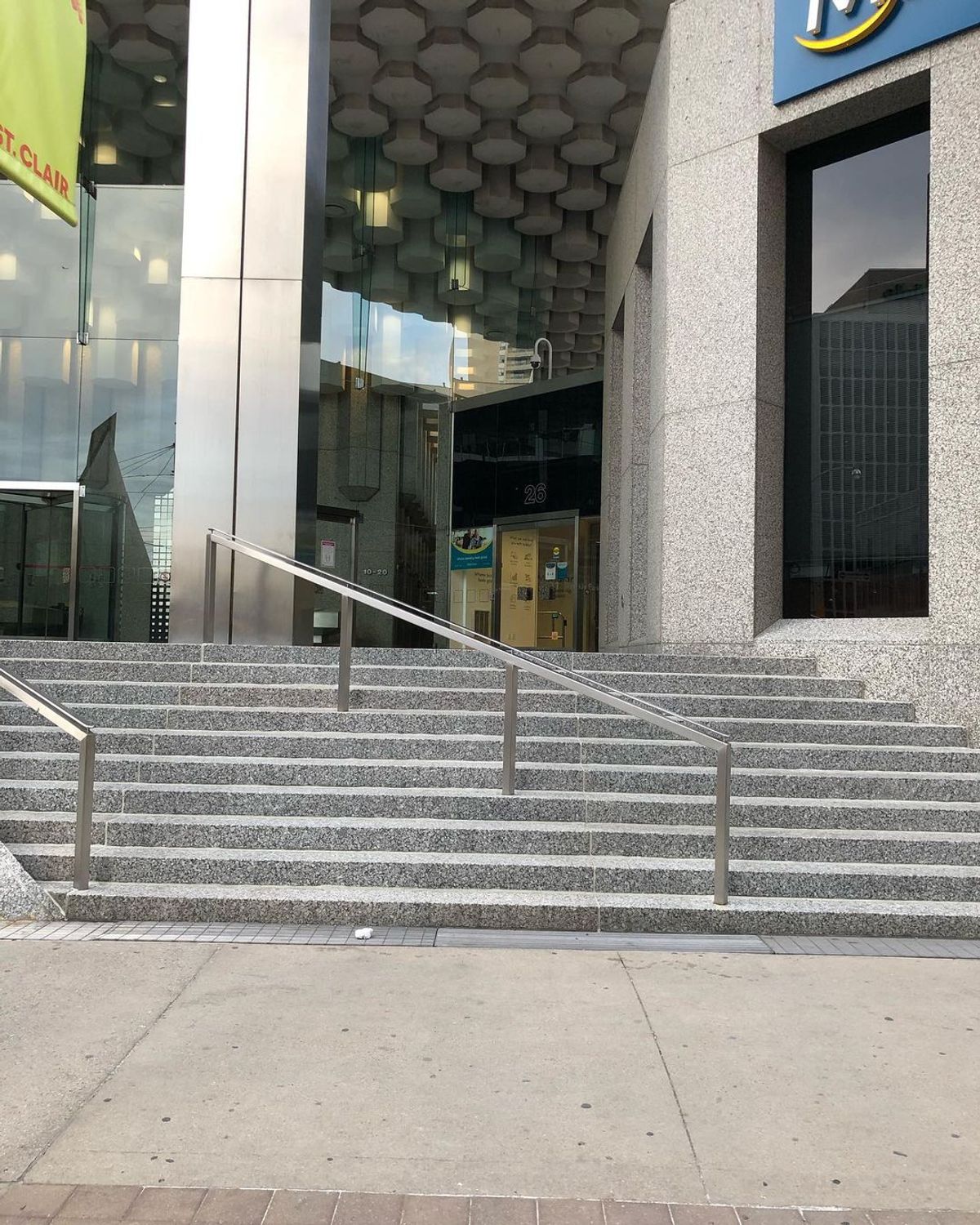 Image for skate spot St Clair Ave - 10 Stair Gap Over Rail