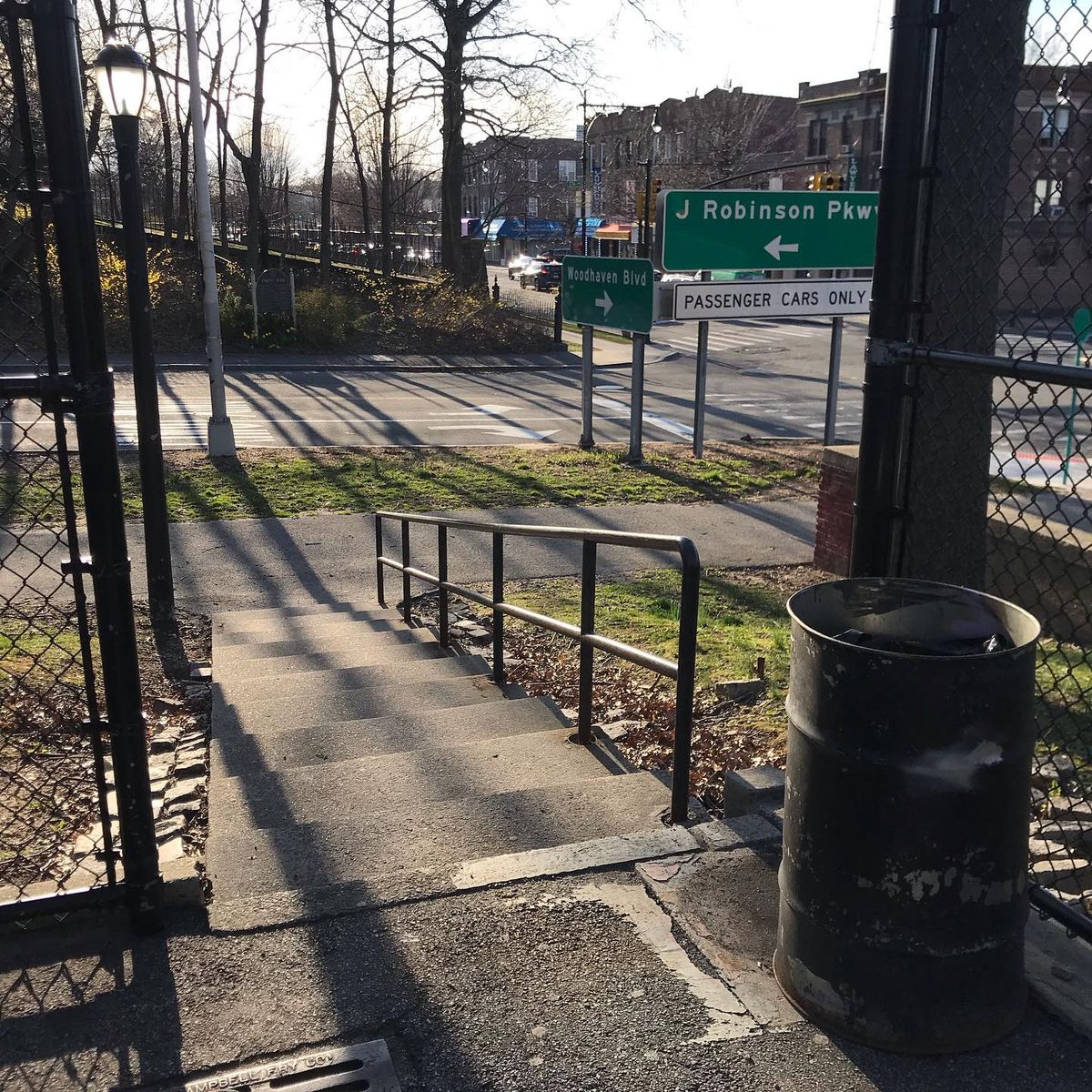 Image for skate spot Dry Harbor Playground - Long 10 Stair Rail