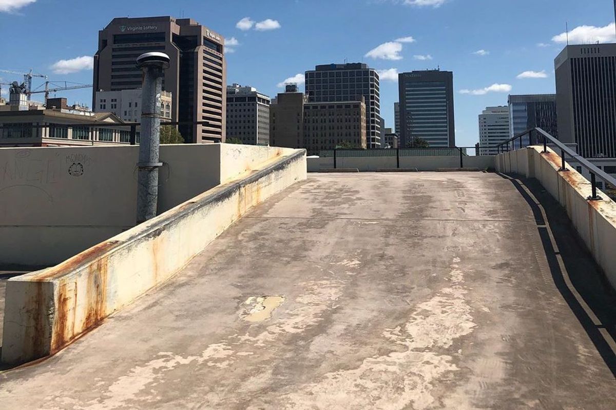 Image for skate spot Virginia Lottery Parking Deck Down Ledge