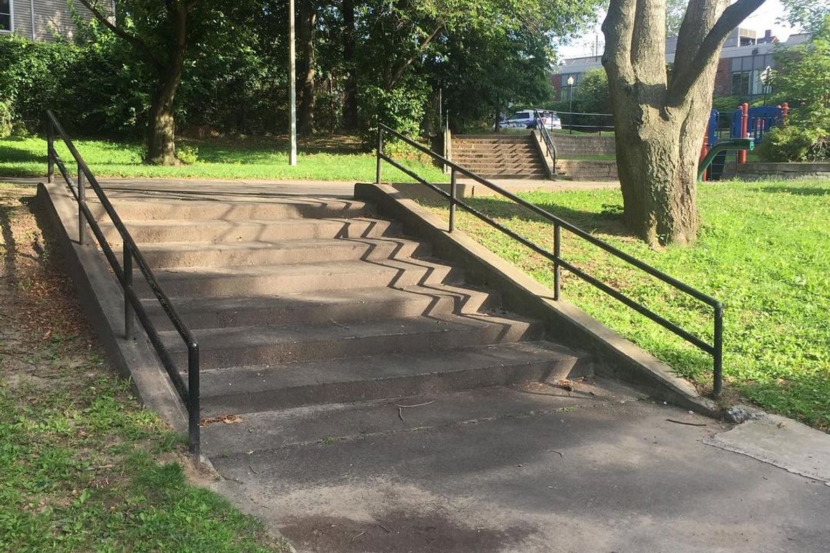 Image for skate spot William F Flaherty Long 8 Stair Rail