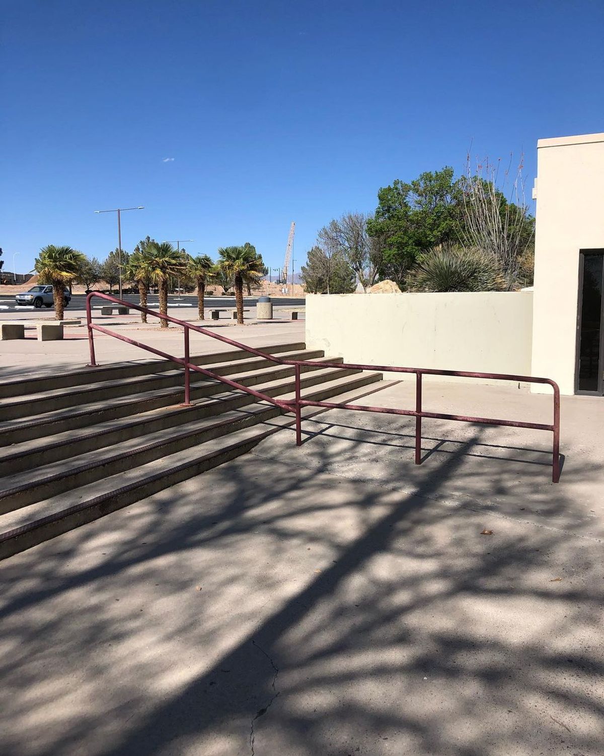 Image for skate spot Pan American Center - 6 Stair Down And Out Rail