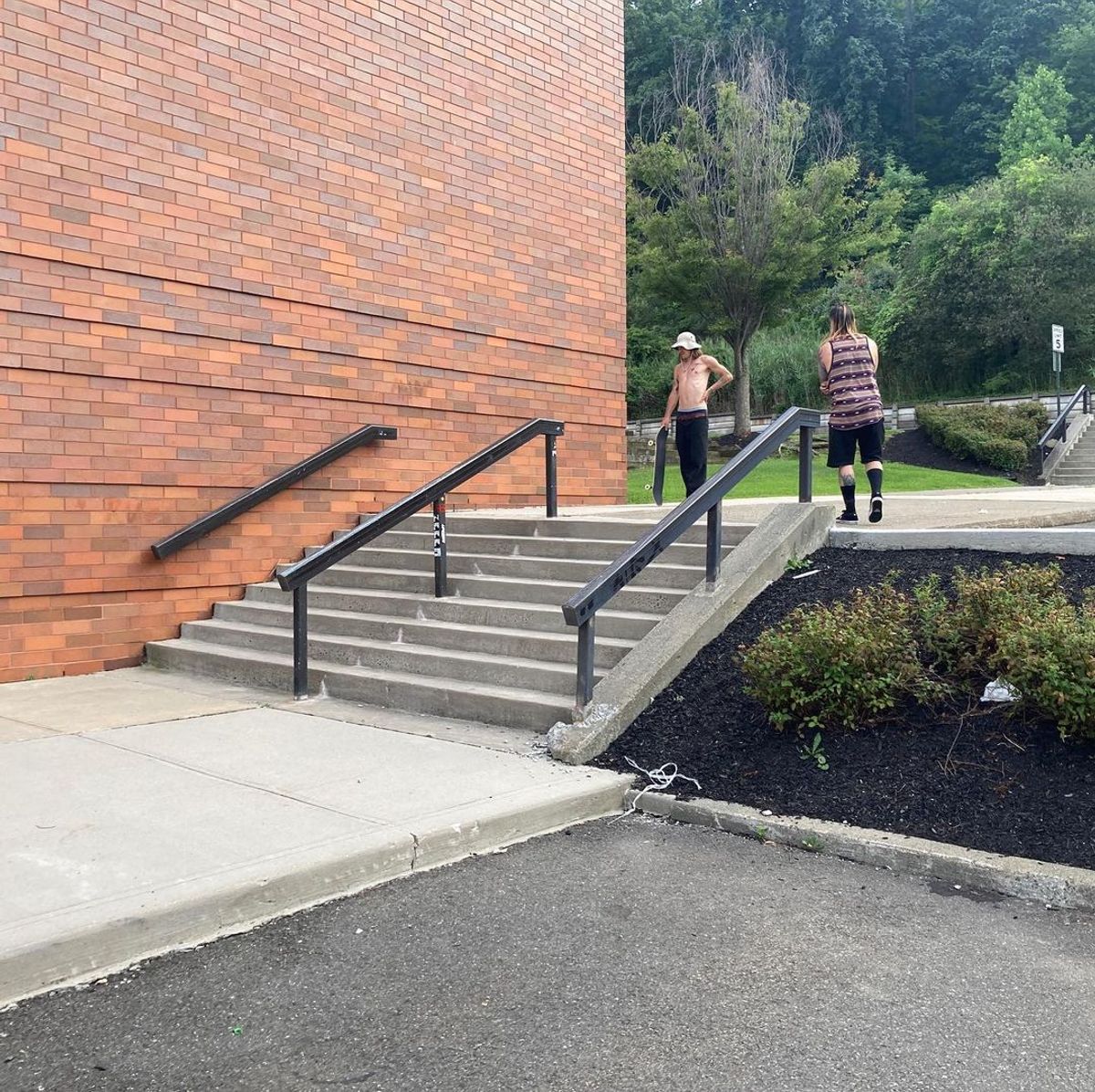 Image for skate spot Nyack High School - 8 Stair Rails