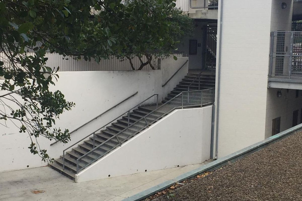 Image for skate spot Point Loma High School Gap Over Rail (Leap Of Faith)