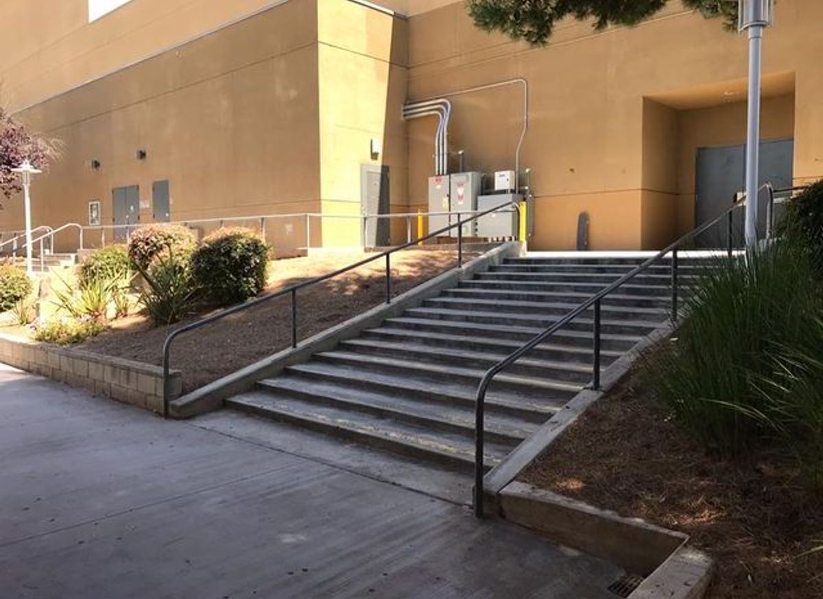 Image for skate spot Poway High School Long 14 Stair Rail