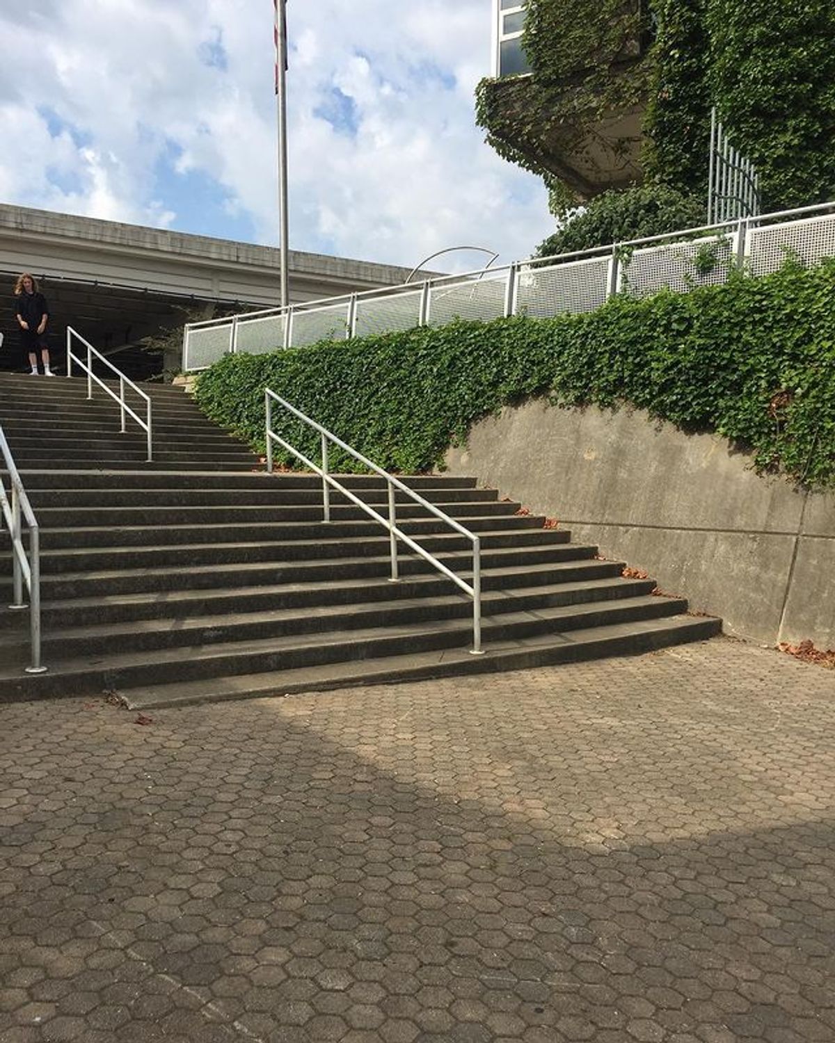 Image for skate spot Louisville Riverwalk 11 then 10 Stair Rail / Wallride