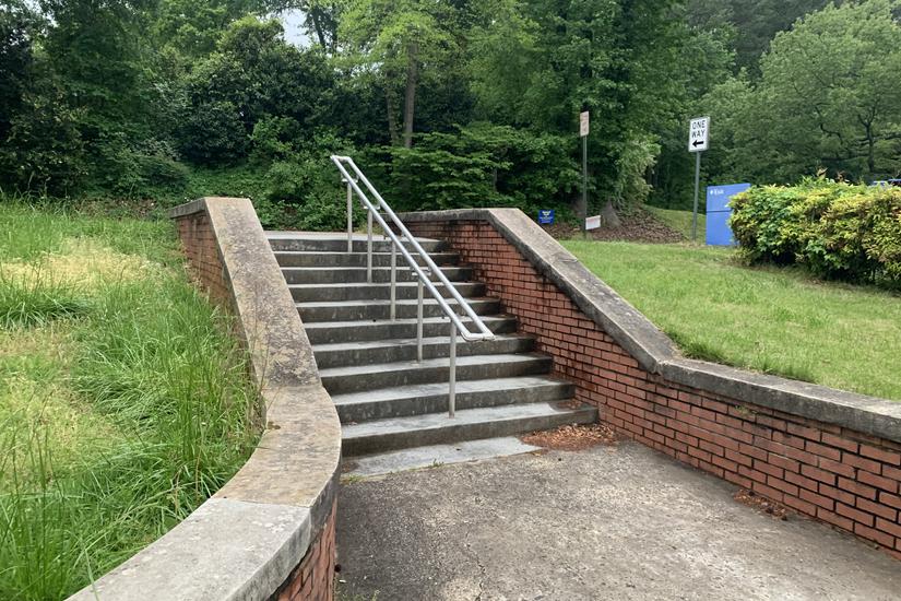 Decatur Post Office 10 Stair Pop Out Hubba FindSkateSpots