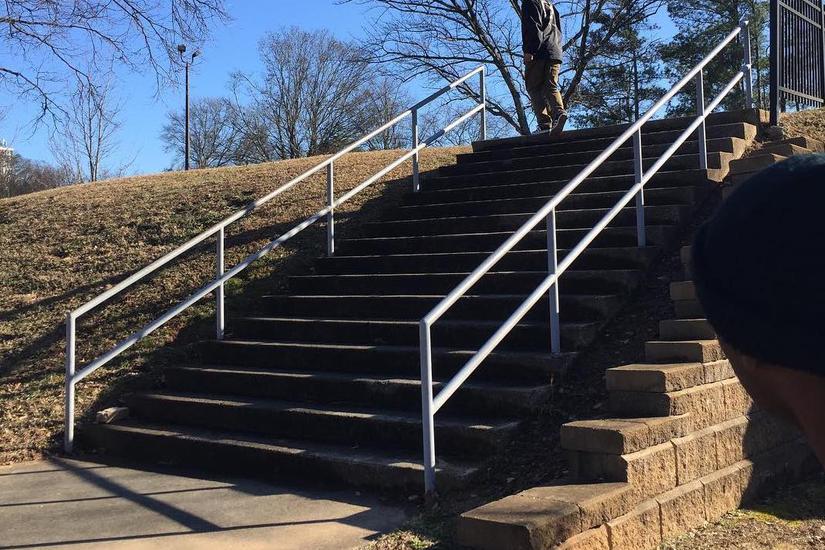 16 Stair Rail FindSkateSpots