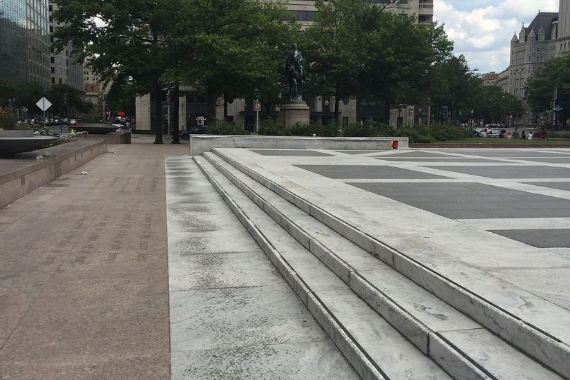 freedom plaza skateboarding