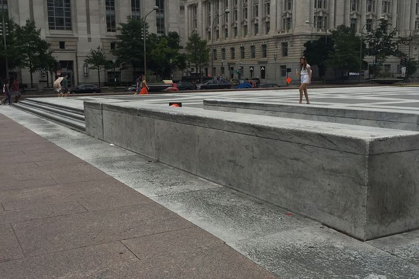 freedom plaza skateboarding