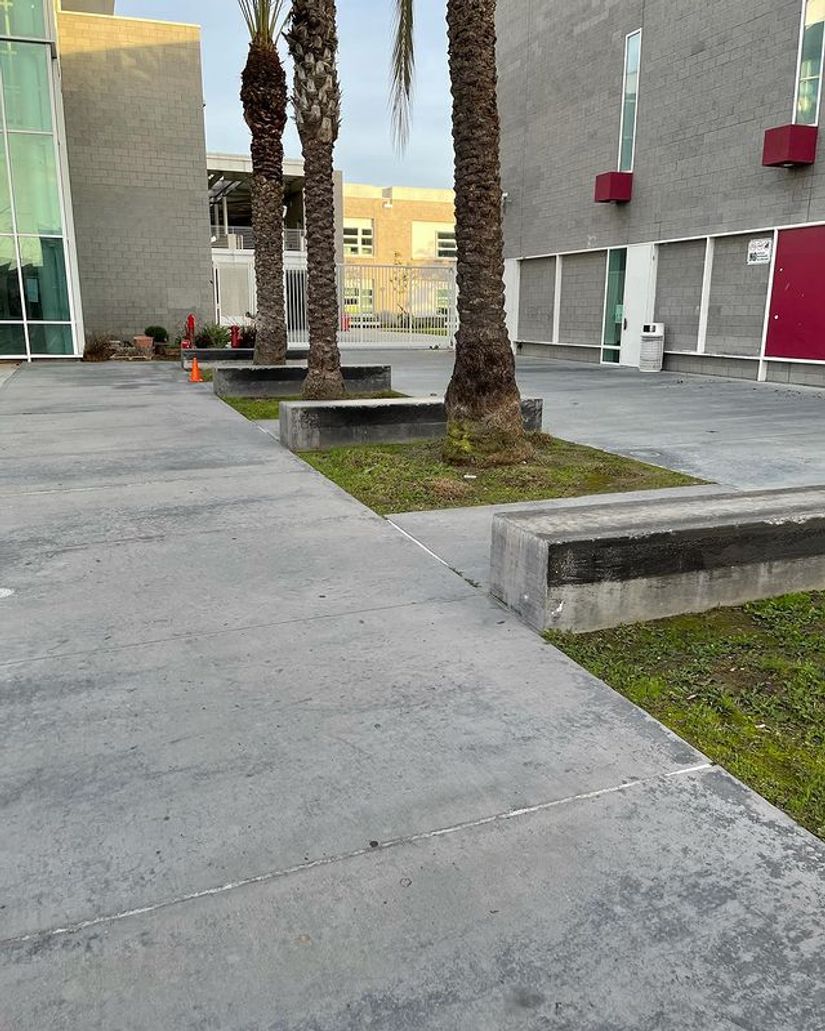 Marco Antonio Firebaugh High School Ledges FindSkateSpots