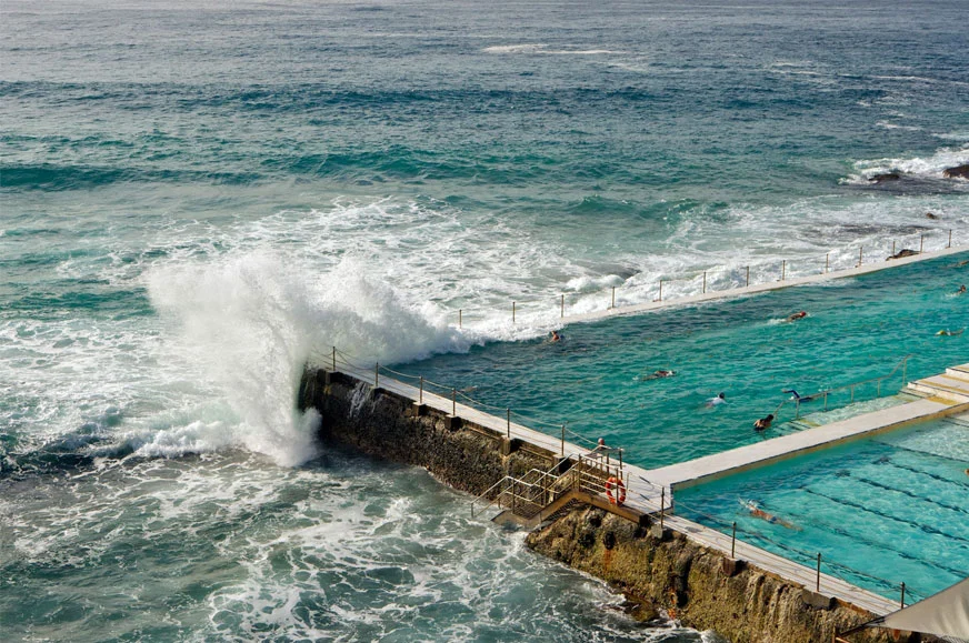 Icebergs ocean pool