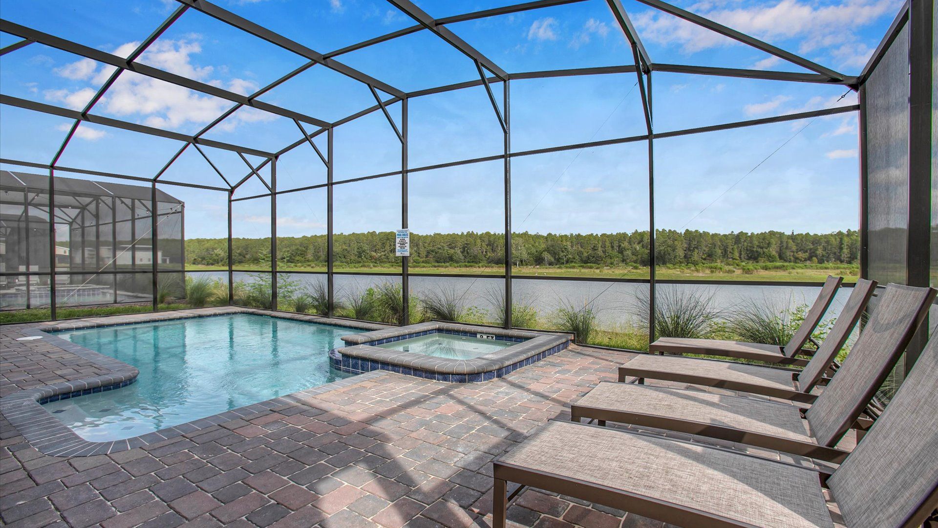 Pool Deck
Pool Faces North
Pond View