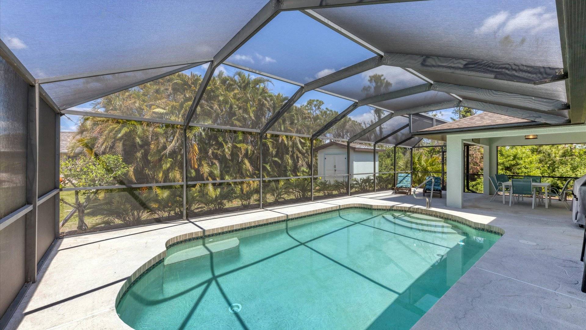 Private pool with plenty of space to enjoy the backyard