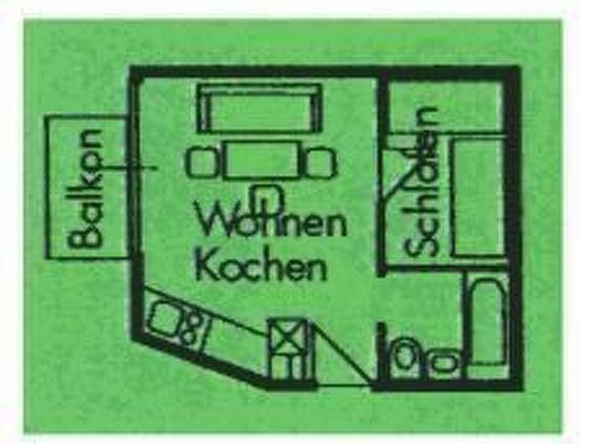 1-Bed Apartment in Spittal an der Drau, Sleeps 3, 1065