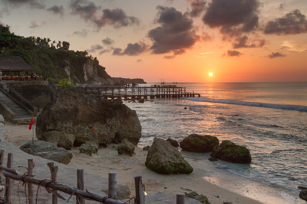 Sunset at Rock Bar in Jimbaran