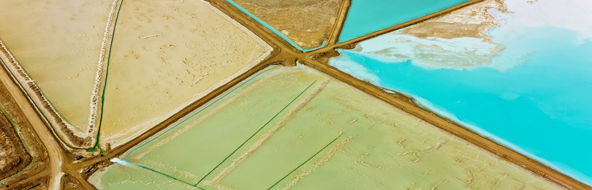 Lithium evaporation ponds