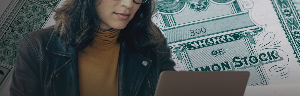 Woman using laptop