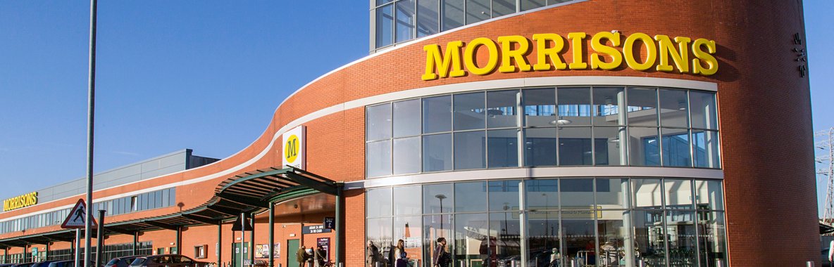 Photo of the outside of a Morrisons store
