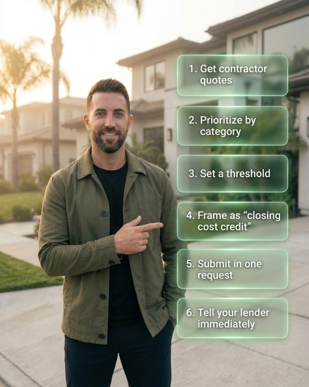Seller Credit After Inspection - Step by Step Structure