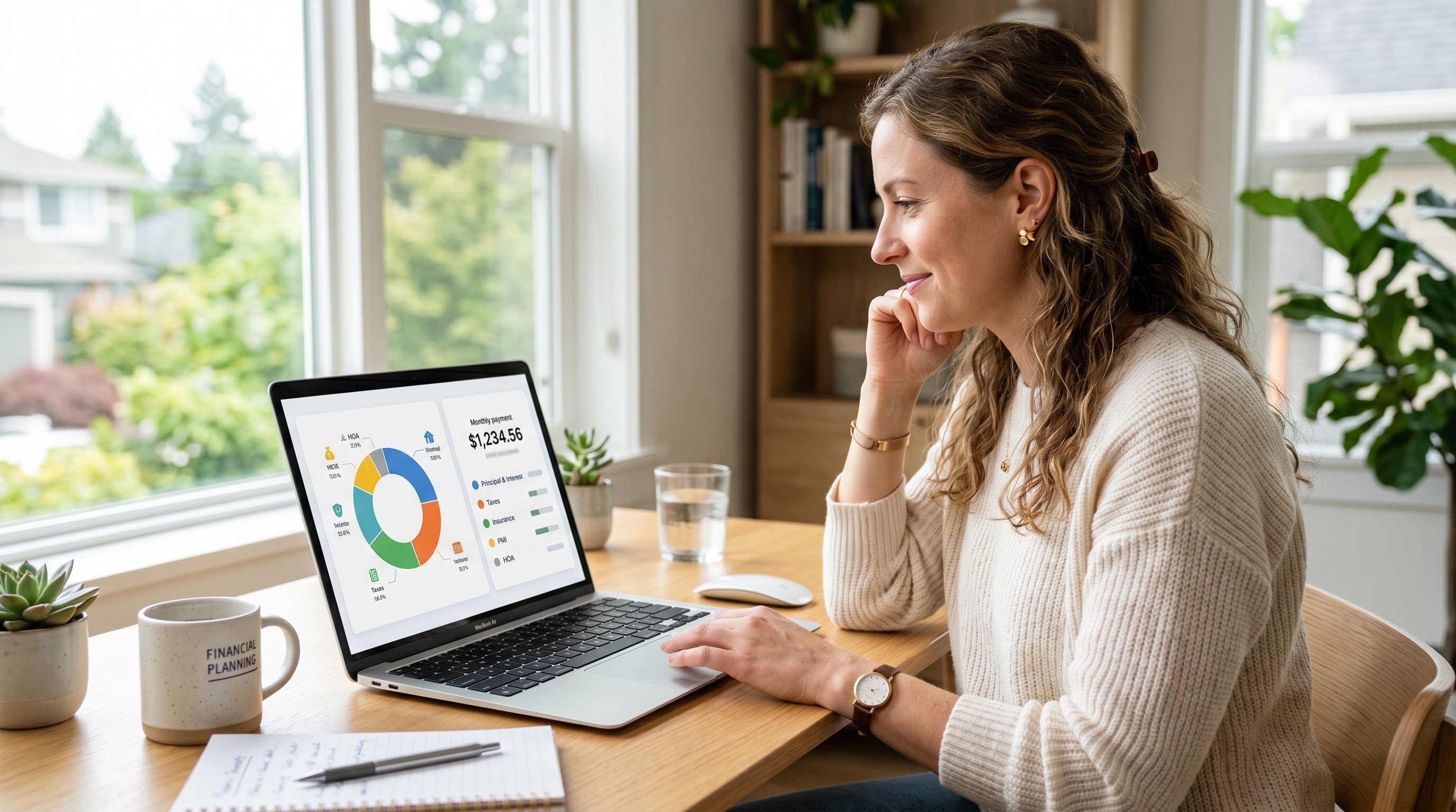 Mortgage calculator with taxes and insurance monthly payment breakdown