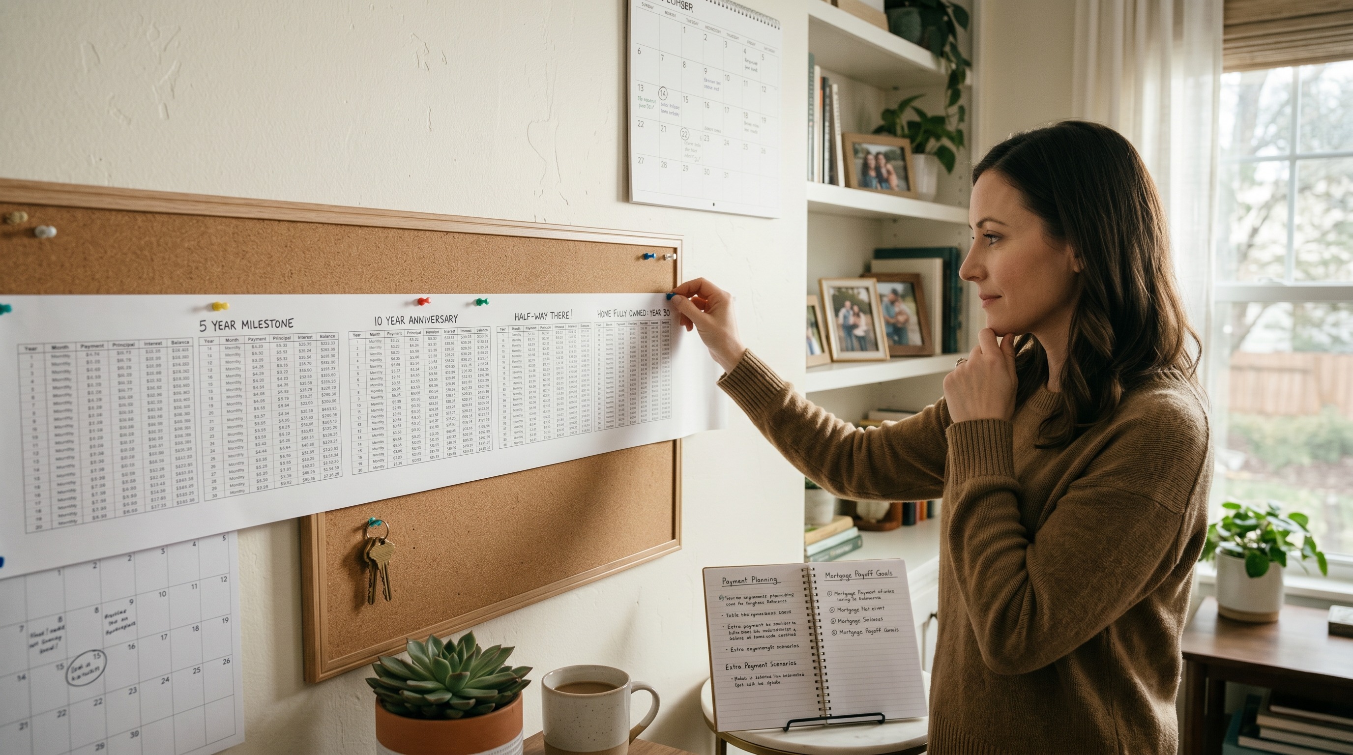 amortization calculator showing mortgage schedule and payoff timeline