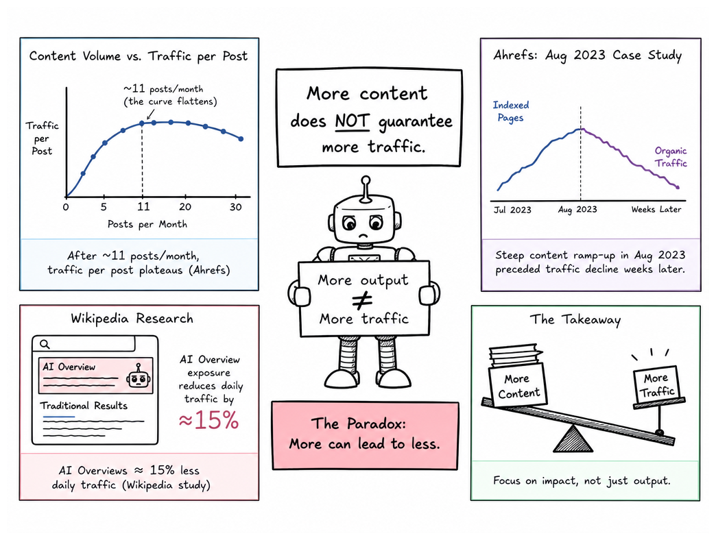 Why More Content Doesn't Equal More Traffic