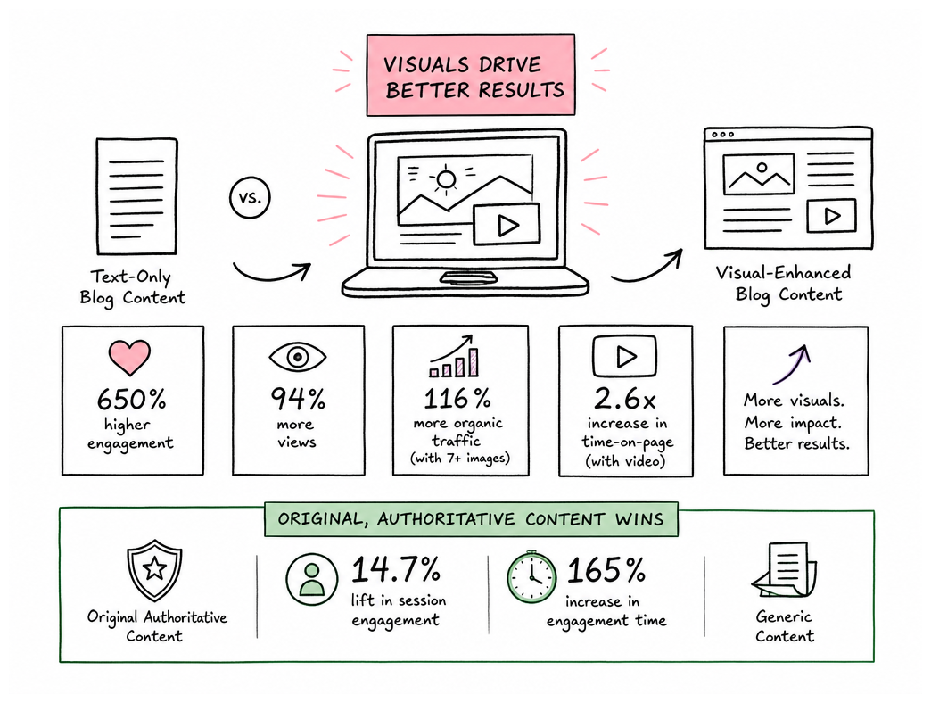 The Measurable Performance Advantage of Visual Content