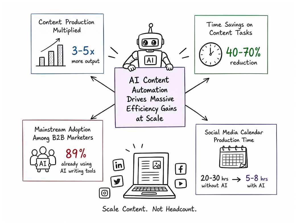 How AI Multiplies Content Output Without Hiring