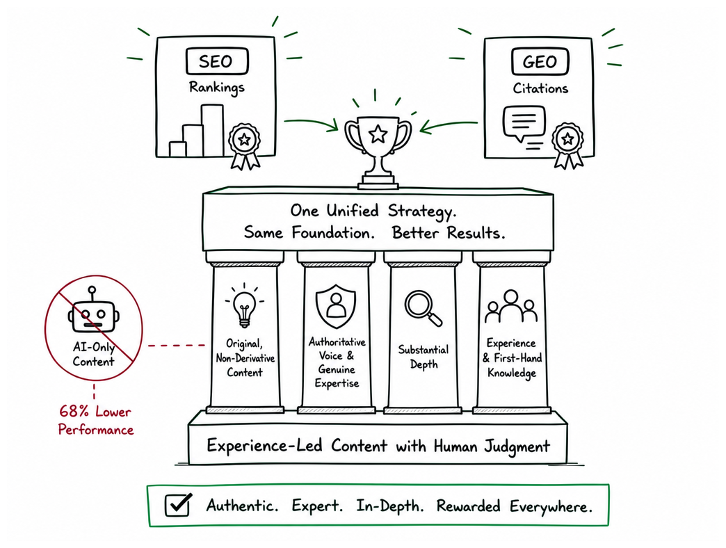 Experience-Led Content Wins Rankings and Citations