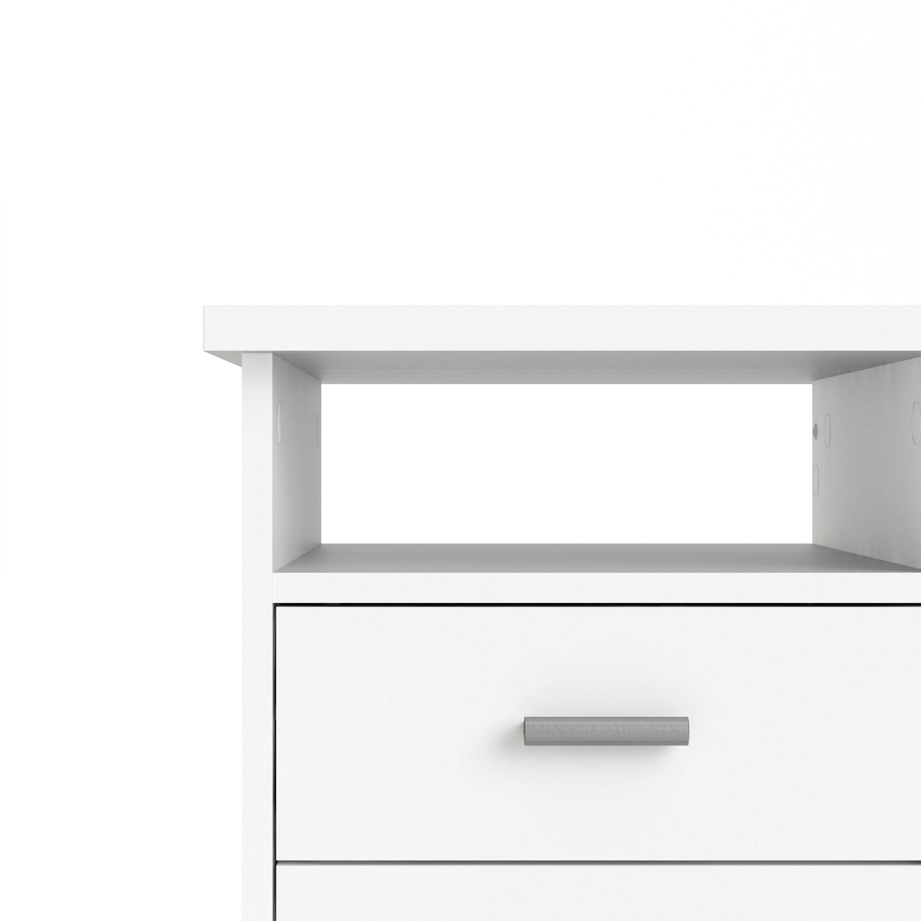 4 Drawer Desk with Storage - White or Oak 110cm Home Office Workstation - Picture 18 of 22