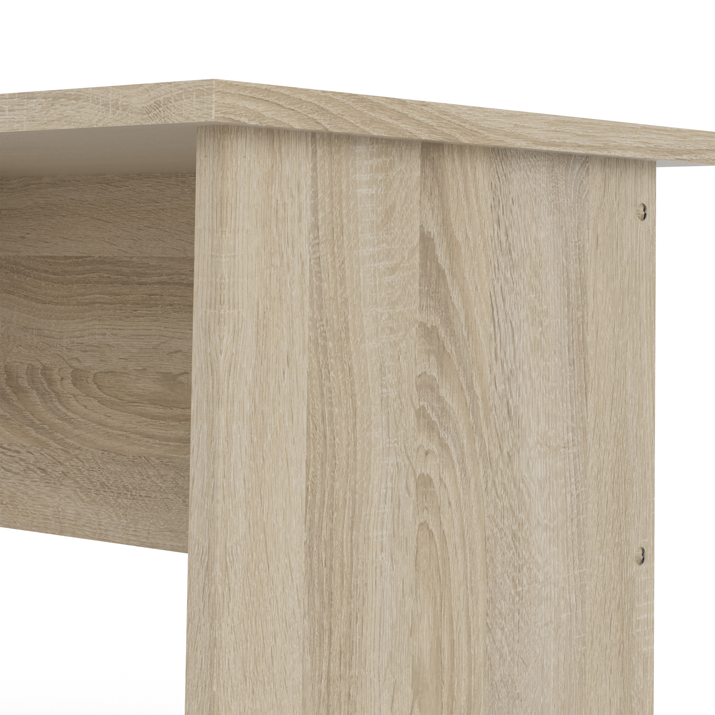 4 Drawer Desk with Storage - White or Oak 110cm Home Office Workstation - Picture 8 of 22