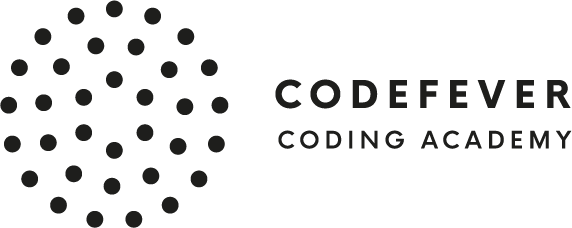 Logo CF Coding Academy zwart wit
