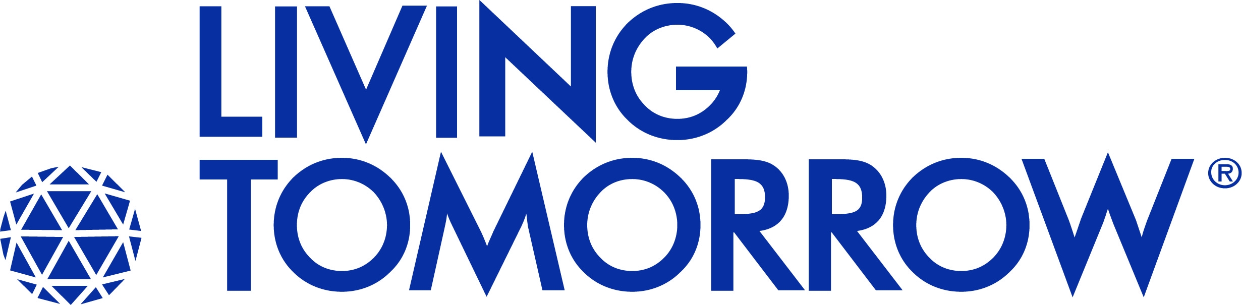 Living Tomorrow logo blauw tekst