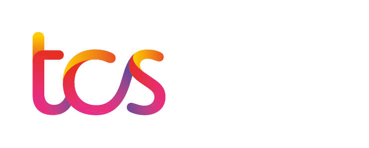 TCS Logo Colour White CMYK