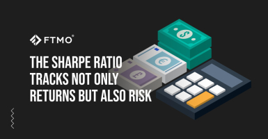 The Sharpe ratio tracks not only returns but also risk