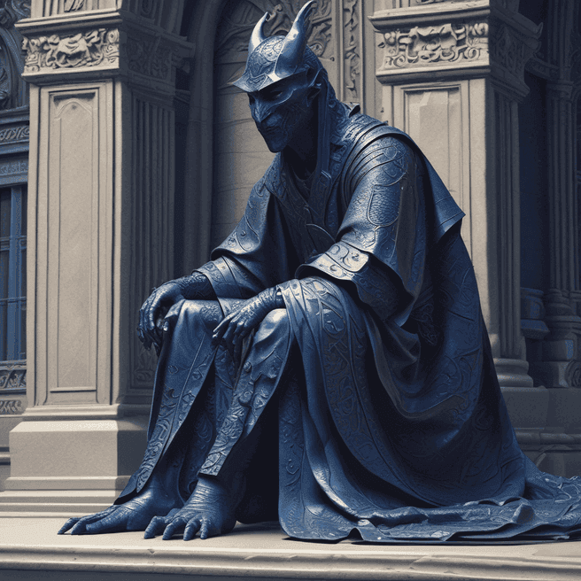 Unique 3D Renders: Dragon Knight in Ecclesiastical Robe Close-up | Ben Enwonwu Art
