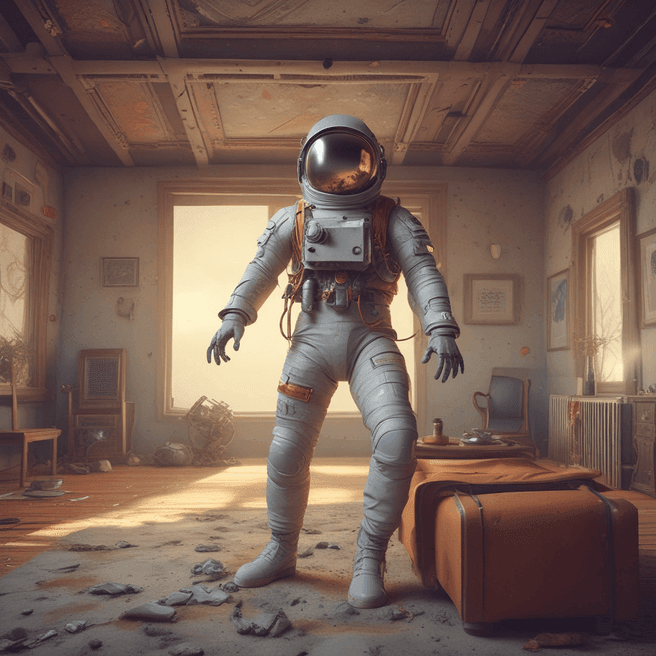 Exploring Surreal Art with Astronaut Cowboy and Dadaist Inspirations