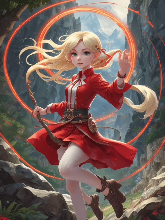 14 years old Beautyful thin elf girl