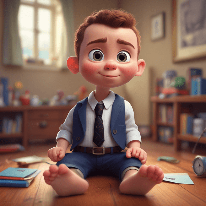 Adorable Baby Boss Pixar Style Portrait - Fulgent AI