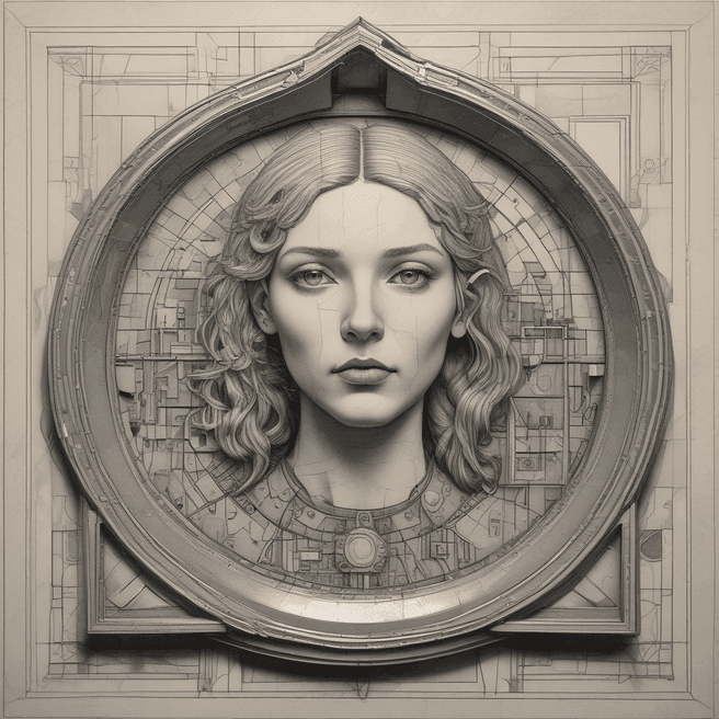 Explore Unique Immersive Art: Supernatural Psychic Silver Tray by Piet Mondrian