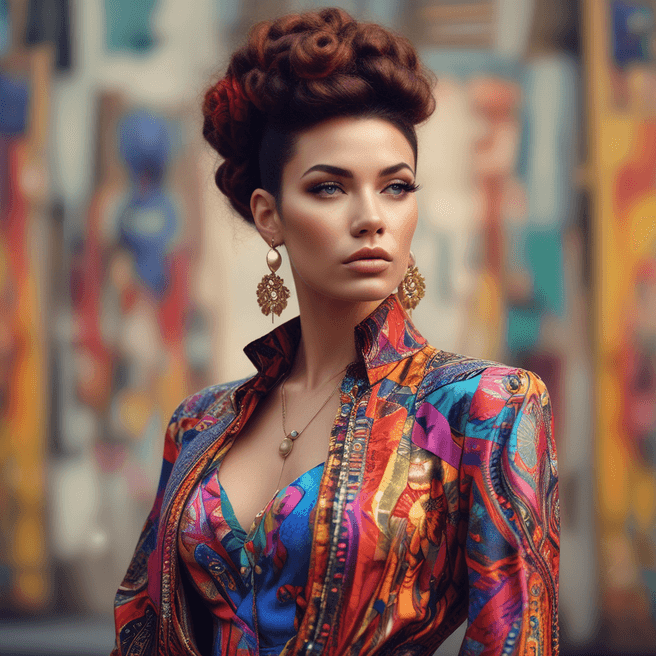 Contemporary Fashion Portrait: Bold and Vibrant Style Inspiration