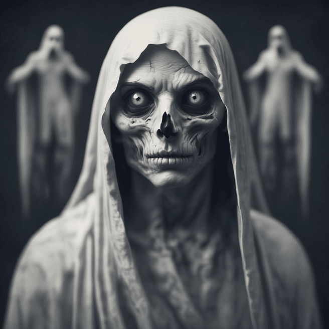 Stunning Muscular Ghost with Mesmerizing Eyes - Fulgent AI